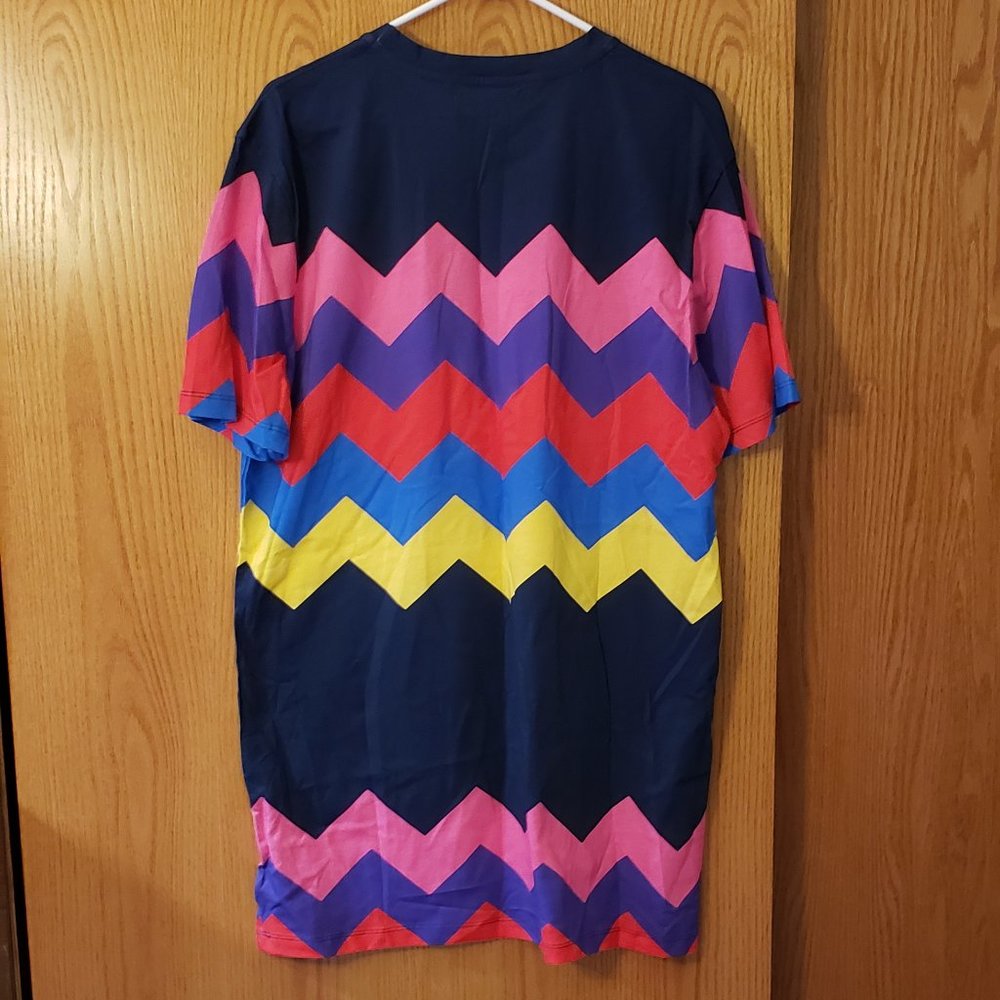 NWT House of Holland Zig Zag Tee Dress Sz 8 ASOS - Picture 5 of 8